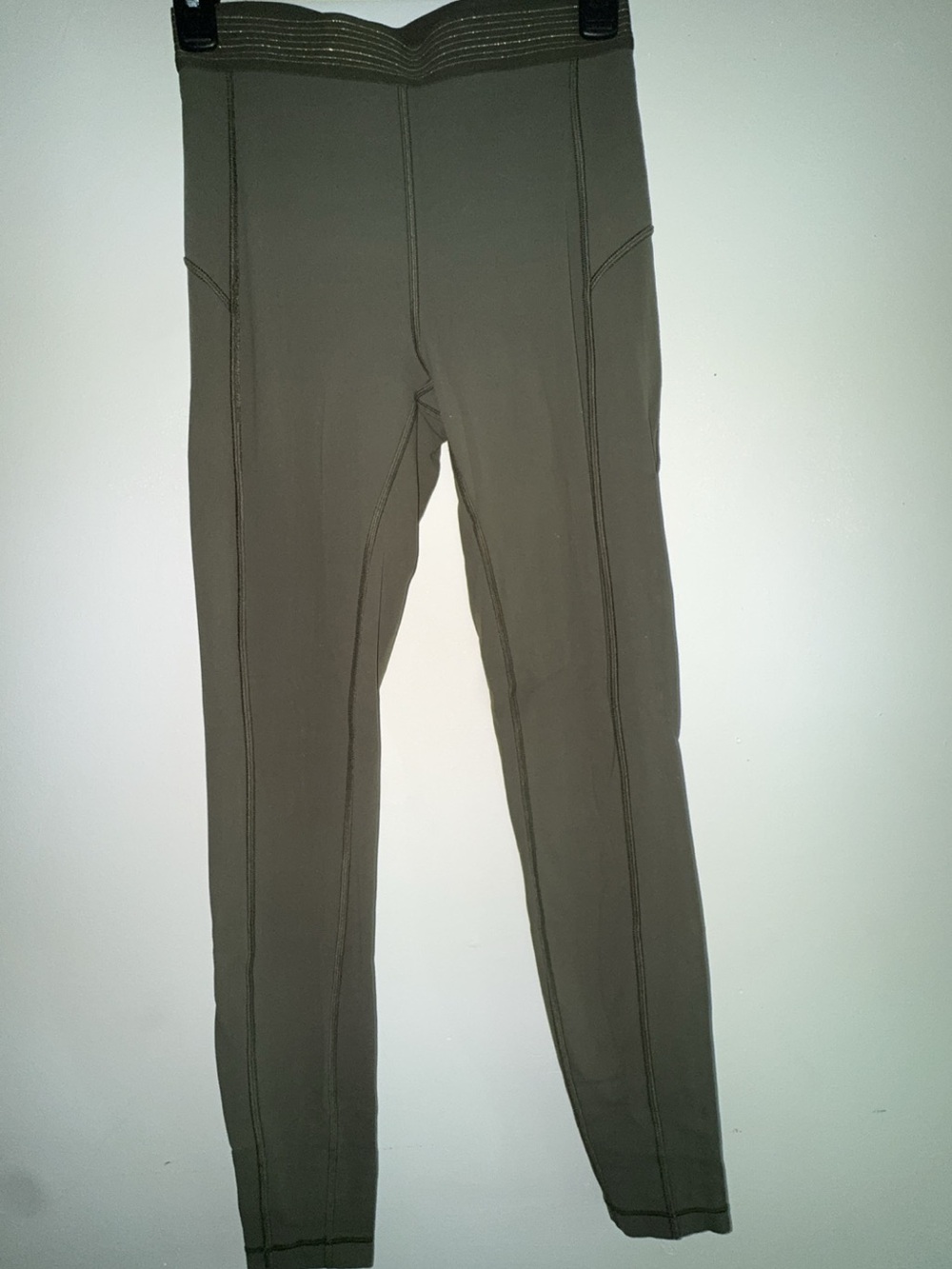 Lululemon Ballerina Olive Green Active Leggings